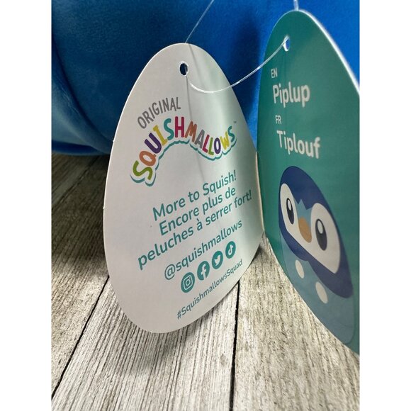 Original Squishmallow Pokémon Piplup 2023 Nintendo Game Freak Plush 10" Tall - Picture 5 of 9